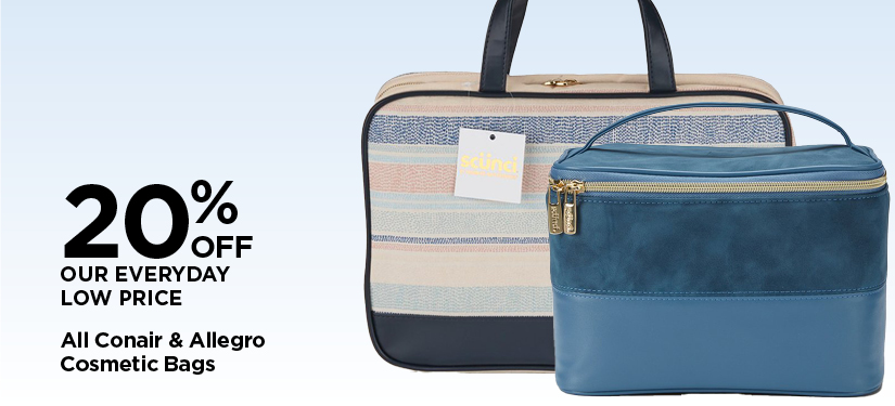 20% Off All Conair & Allegro Cosmetic Bags