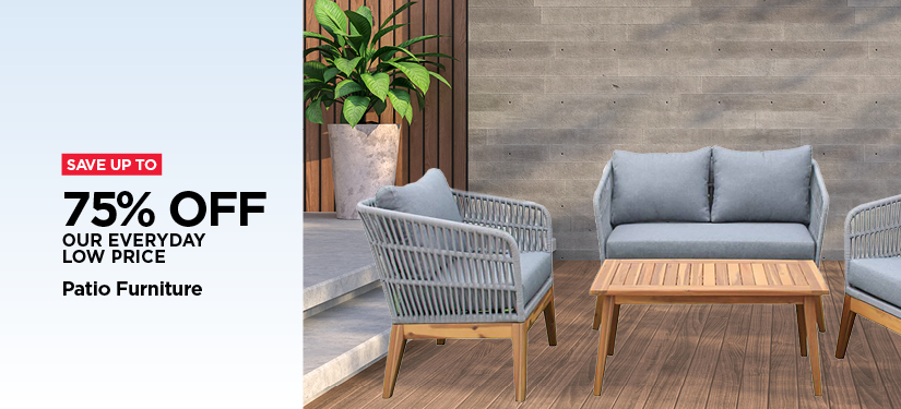 Save Up to 60% Off Patio Furniture