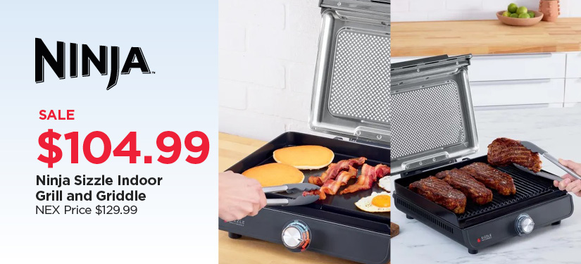 Ninja Sizzle Indoor Grill and Griddle, Reg $129.99