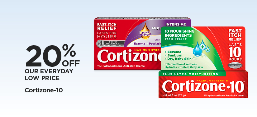 20% Off Our Everyday Low Price Cortizone-10