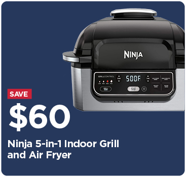 Save $30 Ninja 5-in-1 Indoor Grill and Air Fryer
