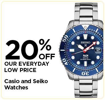 20% Off Casio and Seiko  Watches