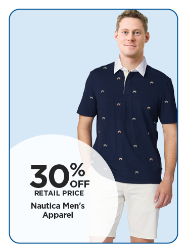 30% Off Nautica Mens Apparel