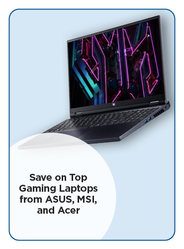 Save on Top Gaming Laptops from Asus, MSI and Acer