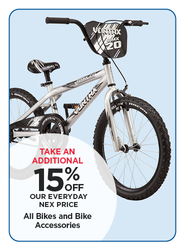 15% Off All Bikes & Accessories