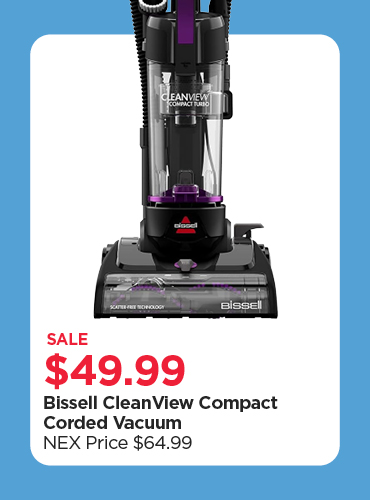 $49.99 Bissell CleanView Compact Corded Vacuum