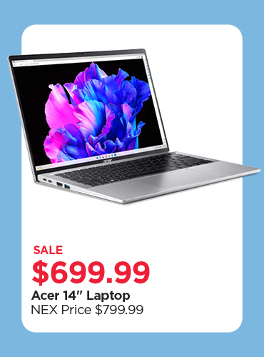 $699.99 Acer 14 in Laptop