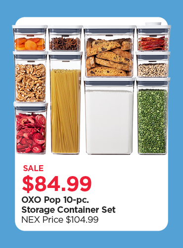 $84.99 OXO Pop 10pc Storage Container Set