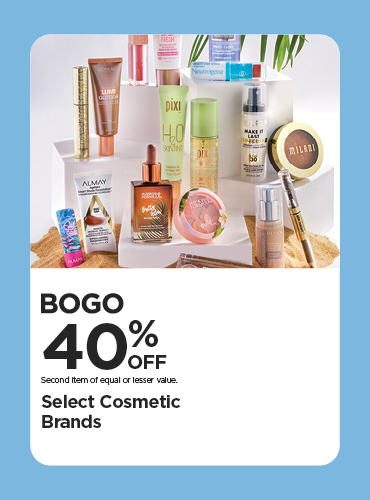BOGO 40% Off Select Cosmetic Brands