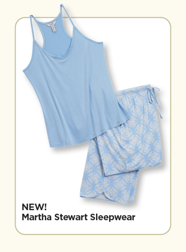 New! Martha Stewart Sleepwear