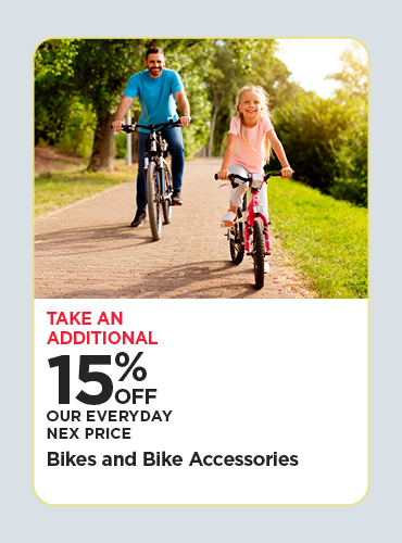 15% Off Bikes & Accessories