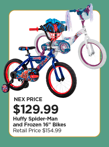 Huffy Spiderman & Frozen Bikes