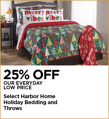 25% Off Select Harbor Home Holiday Bedding and Throws