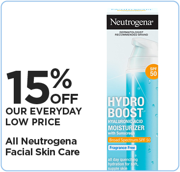 15% Off All Neutrogena Facial Skin Care