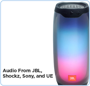 Audio from JBL, Shockz, Sony, and UE