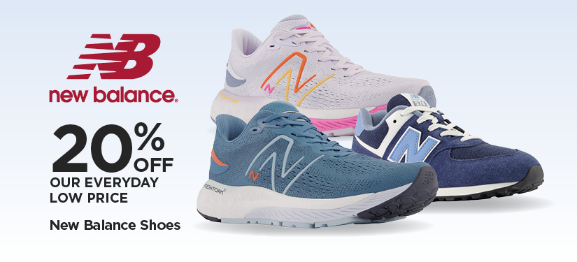 20% Off Our Everyday Low Price New Balance Shoes