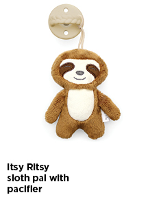 Itsy Ritsy Sloth Pal with Pacifier