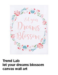 Trend Lab Let Your Dreams Blossom Canvas Wall Art