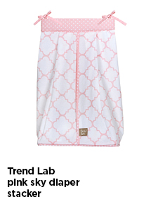 Trend Lab Pink Sky Diaper Stacker 