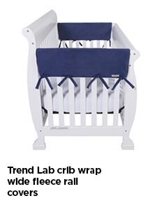 Trend Lab Crib Wrap Wide Fleece Rail Covers