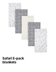Safari 5-Pack Blankets