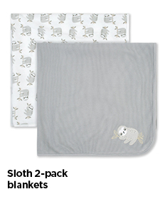 Sloth 2-Pack Blankets