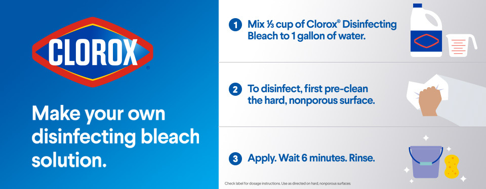 Make your own disinfecting bleach
