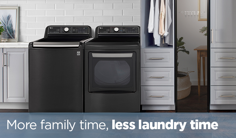 more time for family, less time for laundry
