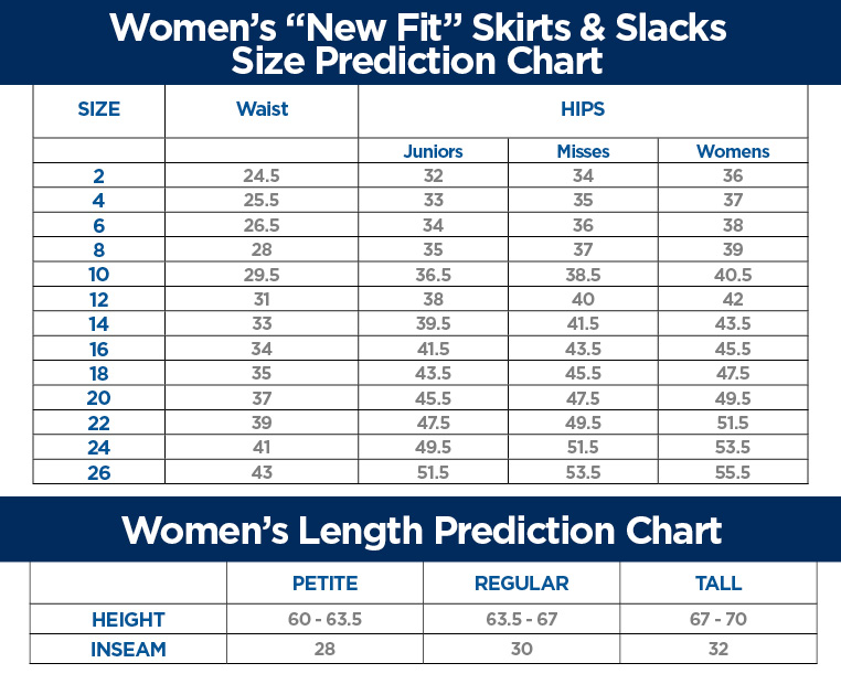 Women's New Fit Skirts and Slacks