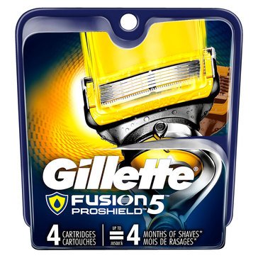 Gillette Fusion5 Proshield Base Cartridge, 4ct