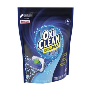 OxiClean Sparkling Fresh Laundry Detergent Paks, 47-Count