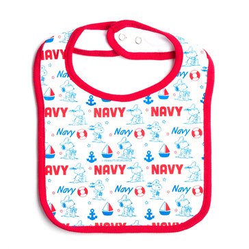 Third Street Sportswear Baby USN Captain Snoopy Bib