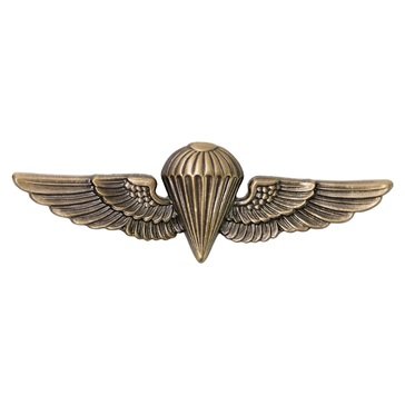 Warfare Badge Full Size PARACHUT USN/USMC Antique Gold