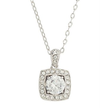 Nadri Square CZ Pendant Necklace