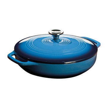 Lodge 3.6-Quart Enameled Cast Iron Casserole, Blue