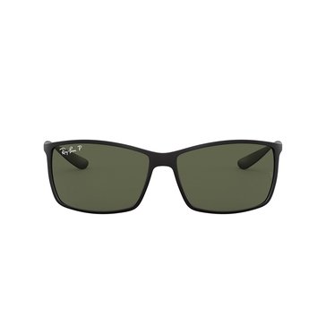 Ray-Ban Men's Matte Gray Polarized Sunglasses