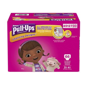 Huggies Pull-Ups Girls' Learning Design Size 3T-4T - Giga Pack, 66ct