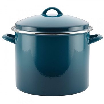 Rachael Ray 12-Quart Stock Pot with Enamel On-Steel Lid