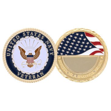 Challenge Coin USN Veteran Coin