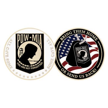 Challenge Coin Pow Mia Coin