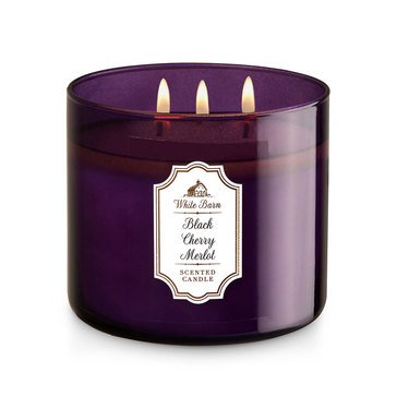 Bath & Body Works 3 Wick Candle Black Cherry Merlot