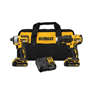 Dewalt 20V MAX Compact Brushless Drill and Impact Combo Kit (DCK277C2)