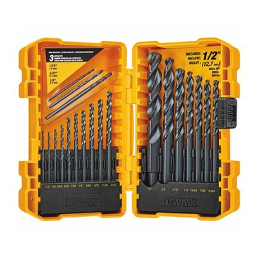 Dewalt 20-Piece Black-Oxide Metal Drill Bit Set