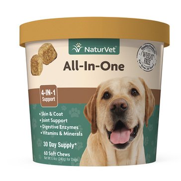 NaturVet All-In-One 60-Count Soft Chews for Dogs