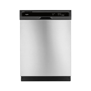 Whirlpool Front Control Built-In Dishwasher, Stainless Steel (WDF330PAHS)