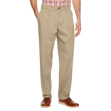 Dockers Men's Easy Khaki Stretch Classic Fit Pleated Pants
