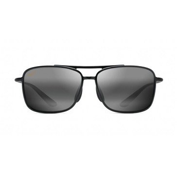 Maui Jim Unisex Kaupo Gap Black Gloss Polarized Aviator Sunglasses