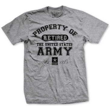 Black Ink Men's US Army Retired Classic Tee