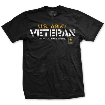 Black Ink Men's US Army Veteran Classic Tee