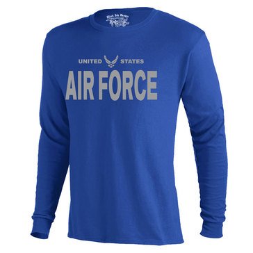 Black Ink Men's US Air Force Classic Long Sleeve Tee